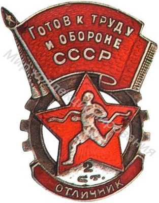 Знак отличника комплекса ГТО 2-й ступени Знак отличника комплекса ГТО 2-й ступени