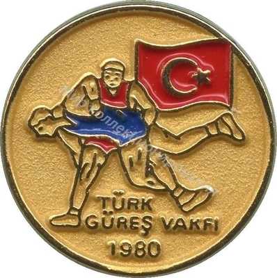 Нагрудный Знак 'Турецкая федерация борьбы' Нагрудный Знак 'Турецкая федерация борьбы'
