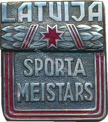 Нагрудный Знак 'Мастер спорта Латвии ' Нагрудный Знак 'Мастер спорта Латвии '
