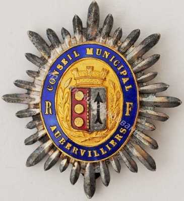 Нагрудный Знак 'Муниципальный совет Обервилье' Нагрудный Знак 'Муниципальный совет Обервилье'