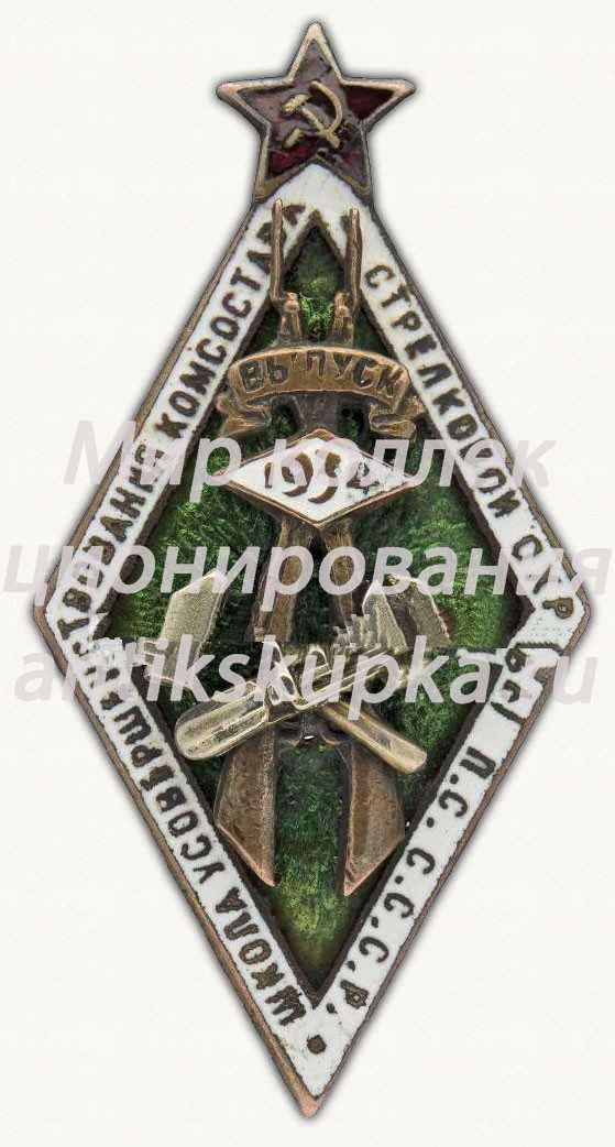 Знак «Школа усовершенствования комсостава стрелковой охраны путей сообщения СССР, выпуск 1934» Знак «Школа усовершенствования комсостава стрелковой охраны путей сообщения СССР, выпуск 1934»