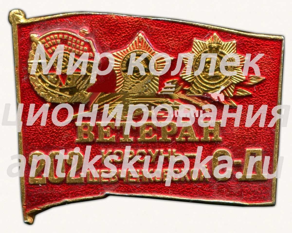 Знак «Ветерану 202 Корсунь-Шевченковской стрелковой дивизии» Знак «Ветерану 202 Корсунь-Шевченковской стрелковой дивизии»