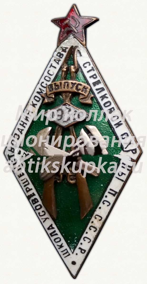 Знак за окончание школы усовершенствования Комсостава стрелковой охраны ПС СССР Знак за окончание школы усовершенствования Комсостава стрелковой охраны ПС СССР