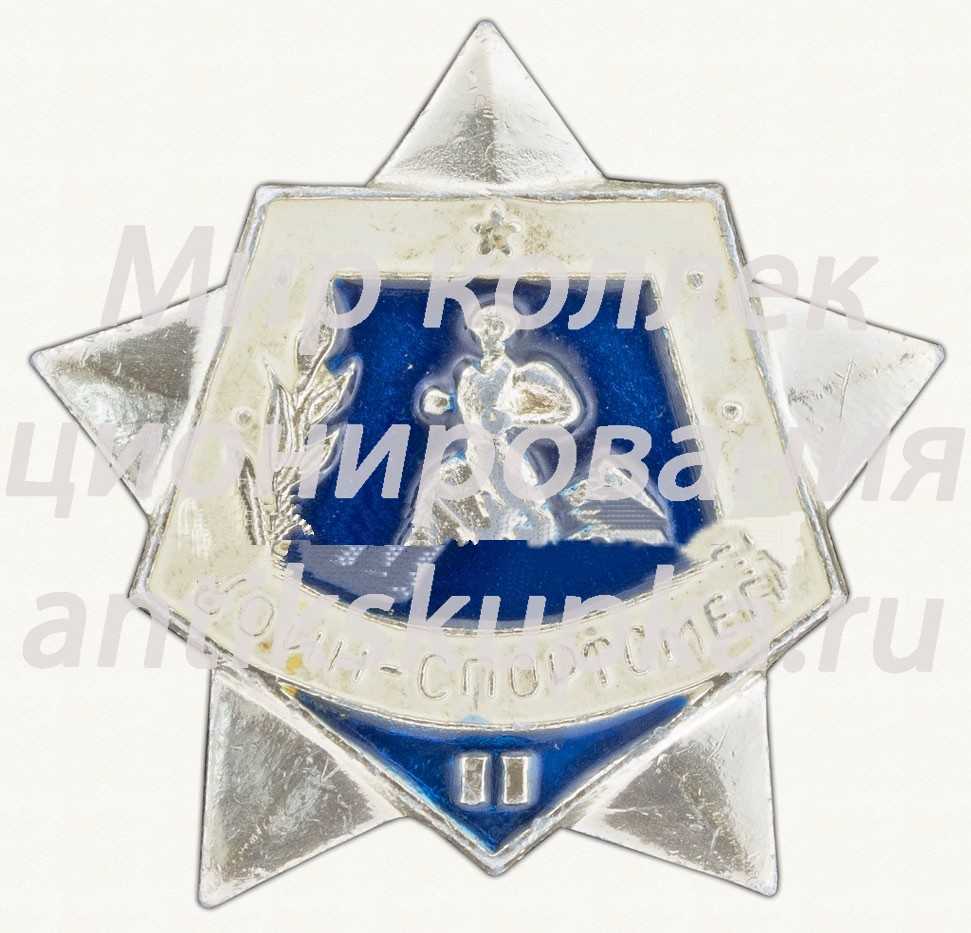 Знак «Воин спортсмен. II ступень» 2 Знак «Воин спортсмен. II ступень» 2