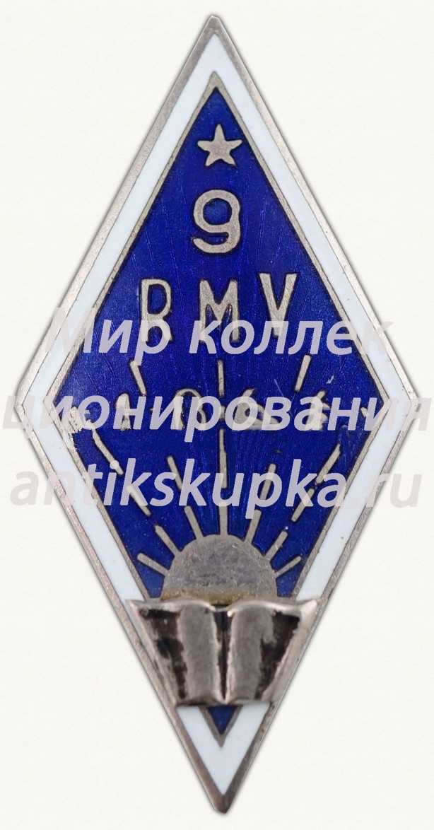 Знак «За окончание 9 Рижской средней школы механизации (9RMV). 1966» Знак «За окончание 9 Рижской средней школы механизации (9RMV). 1966»