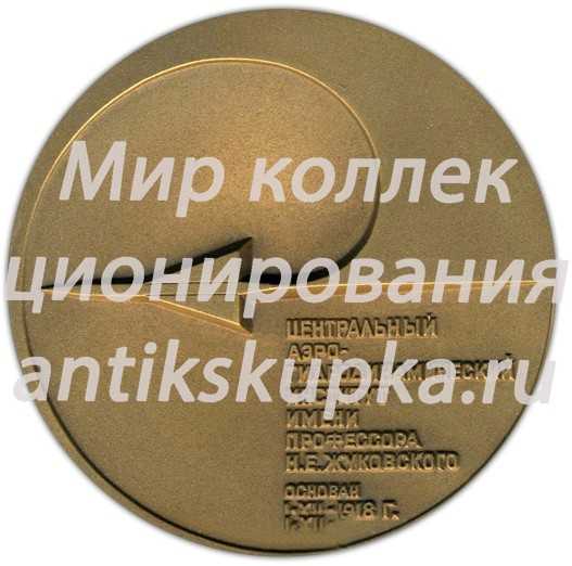 Настольная медаль «Центральный аэро-гидродинамический институт им. Профессора Н.Е. Жуковского» Настольная медаль «Центральный аэро-гидродинамический институт им. Профессора Н.Е. Жуковского»