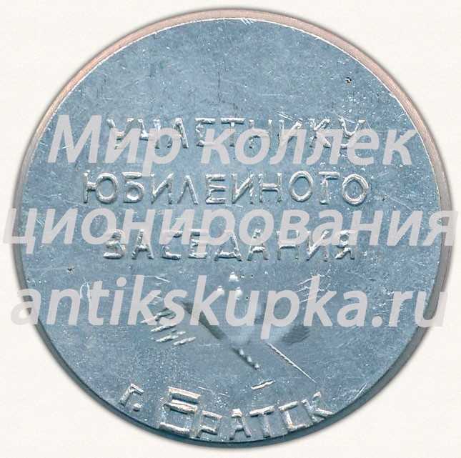 Настольная медаль «Участнику юбилейного заседания. г.Братск. 1918-1968» Настольная медаль «Участнику юбилейного заседания. г.Братск. 1918-1968»