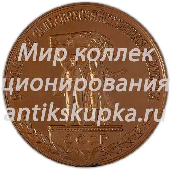 Настольная медаль «Всесоюзная сельскохозяйственная выставка СССР. Главный павильон» Настольная медаль «Всесоюзная сельскохозяйственная выставка СССР. Главный павильон»