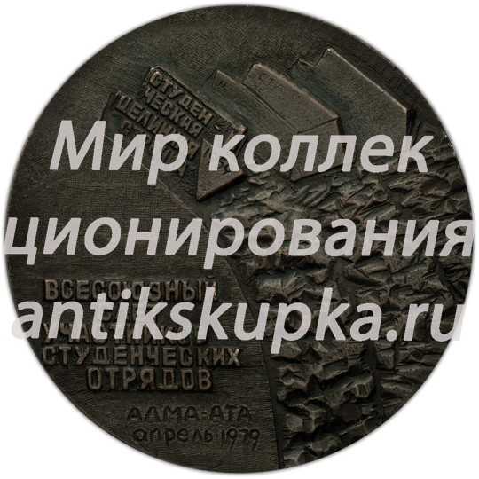 Настольная медаль «Всесоюзный слет студенческих отрядов» Настольная медаль «Всесоюзный слет студенческих отрядов»