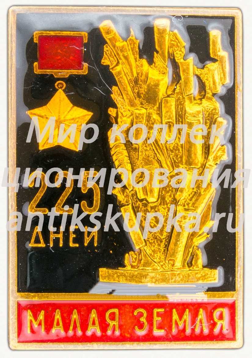 Знак «225 дней. Малая Земля. Медаль «Золотая Звезда»» Знак «225 дней. Малая Земля. Медаль «Золотая Звезда»»