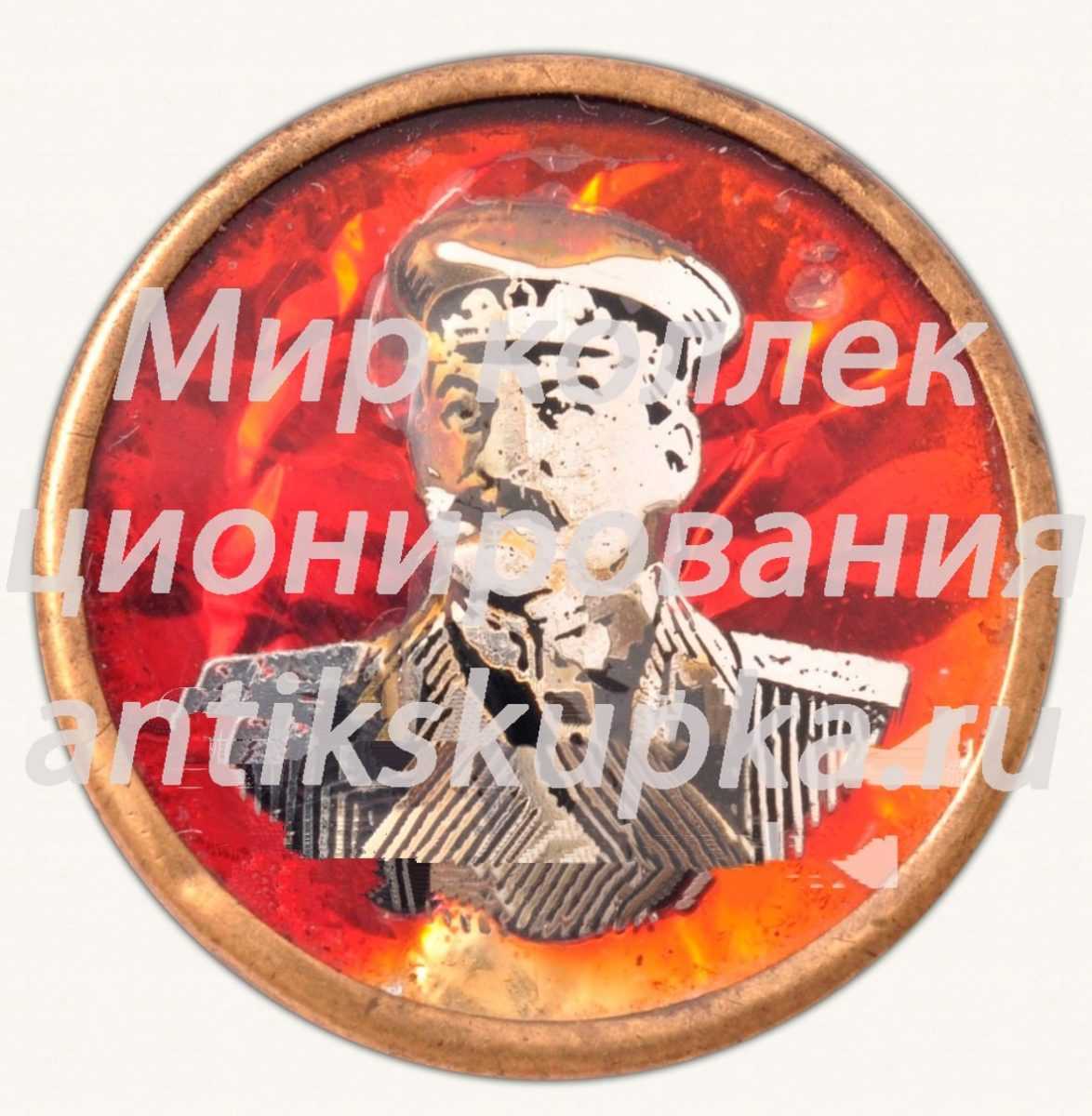 Знак с изображением портрета Сталина. Тип 4 Знак с изображением портрета Сталина. Тип 4