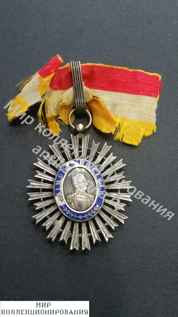 Орден Освободителя , степень командор, начало 20 века, Республика Венесуэла. Орден Освободителя , степень командор, начало 20 века, Республика Венесуэла.