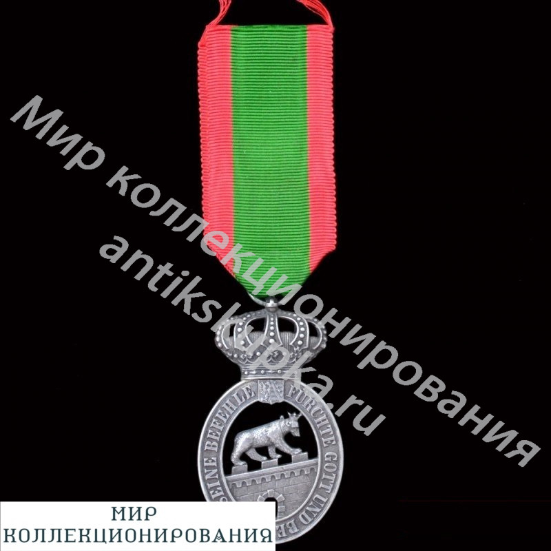 Знак ордена Альбрехта-Медведя 2 класса с короной, Анхальт Знак ордена Альбрехта-Медведя 2 класса с короной, Анхальт
