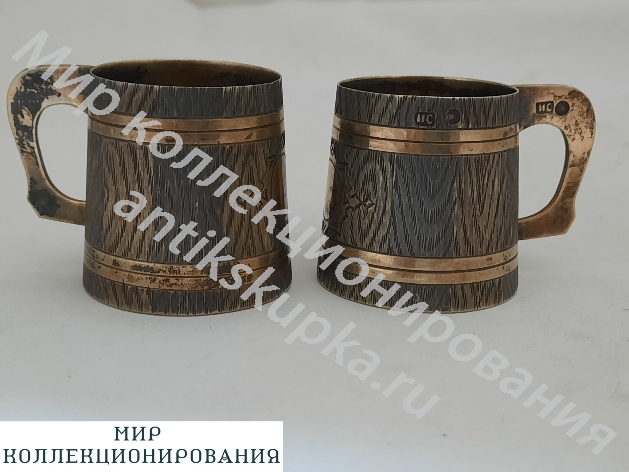 Чарки 2 шт . серебро 84 проба Чарки 2 шт . серебро 84 проба