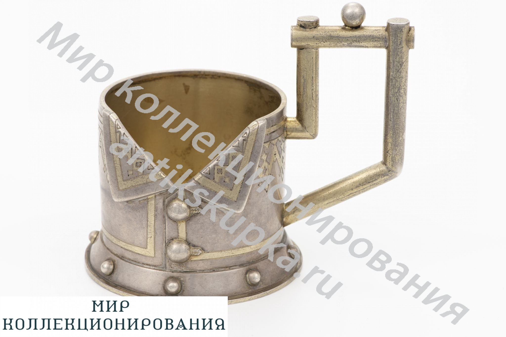 Редкий подстаканник сюртук . серебро 84 Редкий подстаканник сюртук . серебро 84
