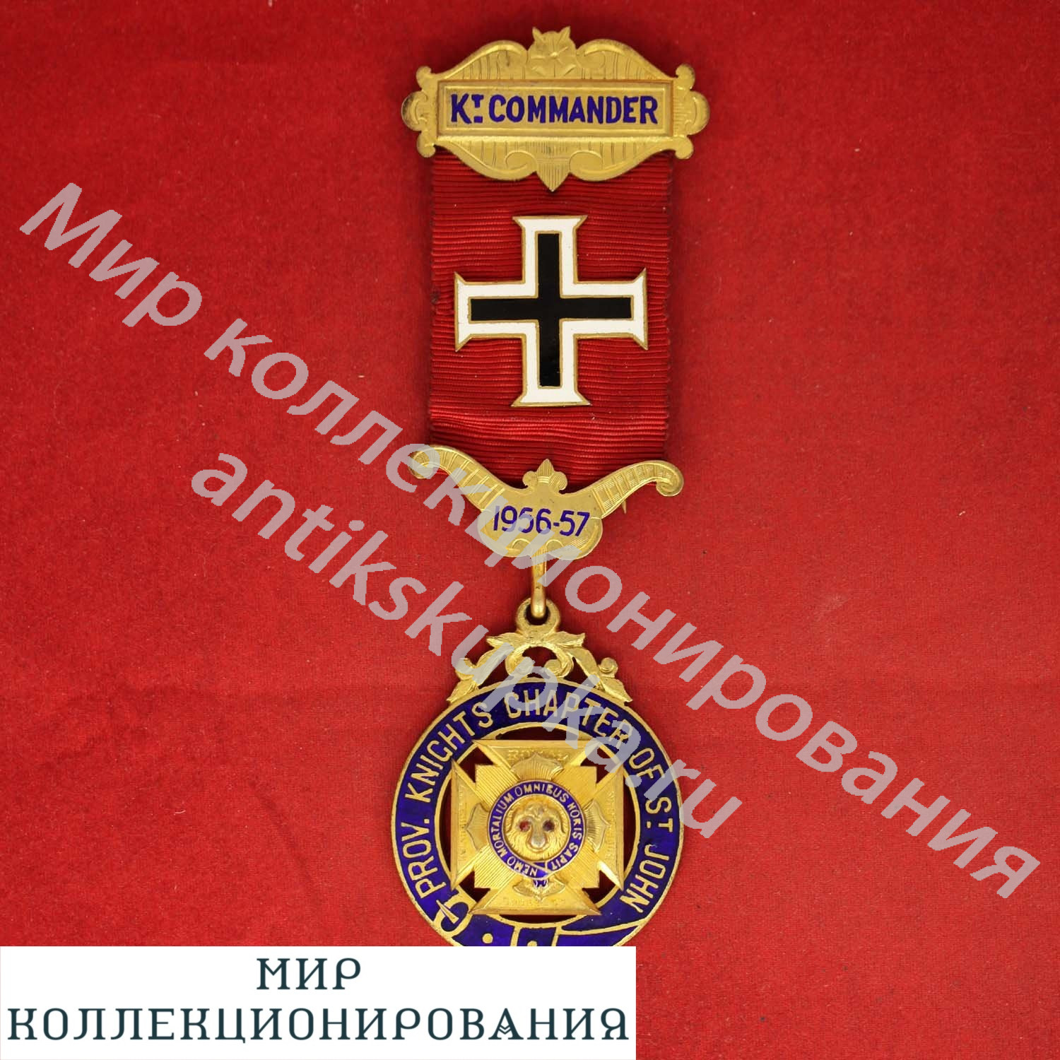 Масонская медаль Ордена буйволов - Орден Коммандера, СЕРЕБРО Масонская медаль Ордена буйволов - Орден Коммандера, СЕРЕБРО