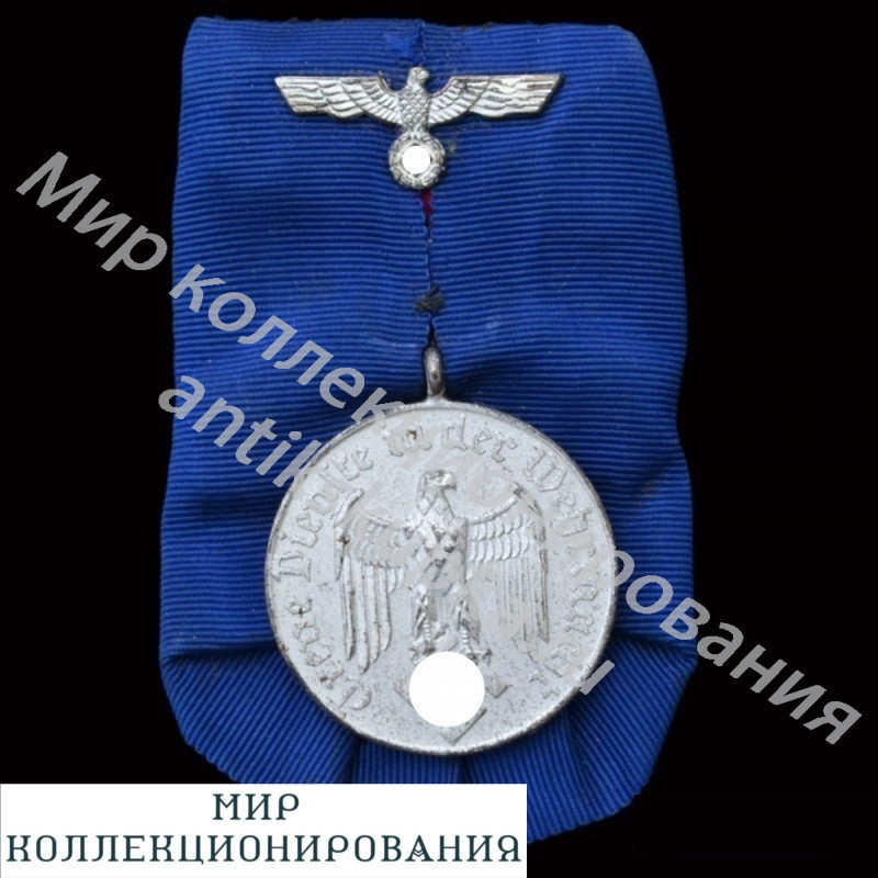 Медаль за 4 года выслуги в Вермахте, на колодке Медаль за 4 года выслуги в Вермахте, на колодке