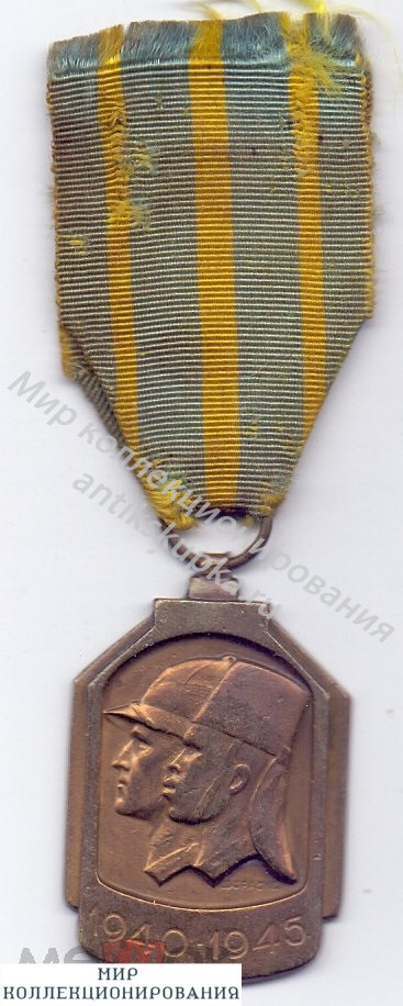 Медаль за сражения а Африке в годы Второй Мировой Войны 1940-1945 Бельгия Медаль за сражения а Африке в годы Второй Мировой Войны 1940-1945 Бельгия