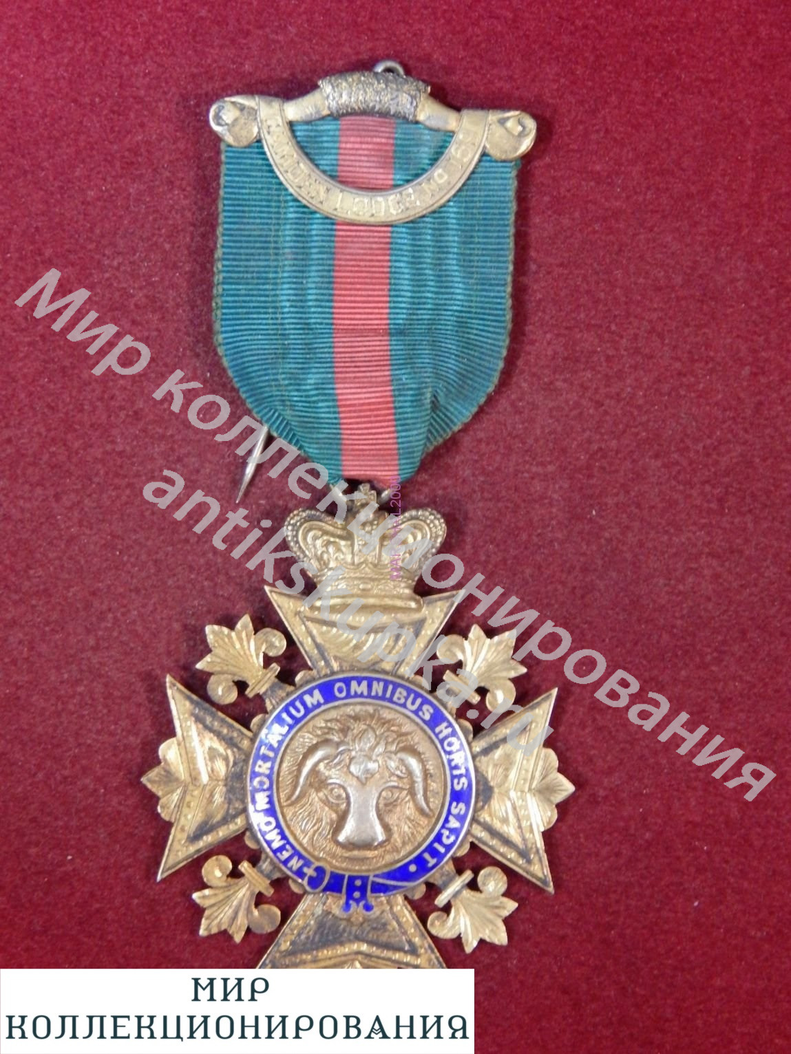 Серебряная медаль масонов, Англия, RAOB Order of Buffaloes Серебряная медаль масонов, Англия, RAOB Order of Buffaloes