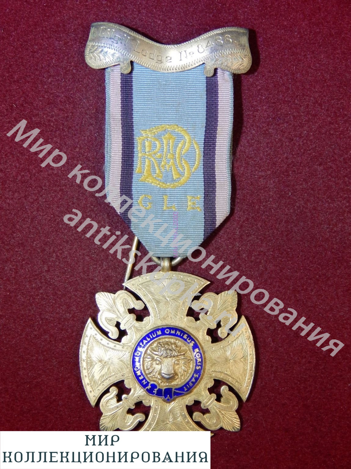 Серебрянная медаль, Англия, RAOB Order of Buffaloes,1958 год Серебрянная медаль, Англия, RAOB Order of Buffaloes,1958 год