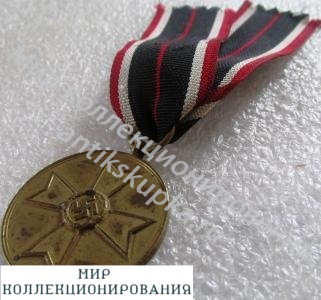 ВМВ Германия 3 Рейх Медаль креста За военные заслуги 1940 ВМВ Германия 3 Рейх Медаль креста За военные заслуги 1940